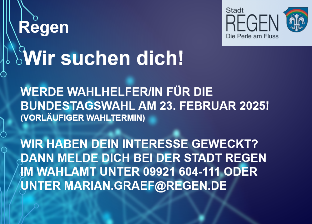 Wahlhelfer und Wahlhelferinnen gesucht! 